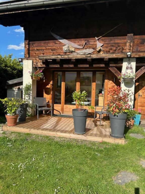 Les Trabets Beau Studio Dans La Vallee De Chamonix מראה חיצוני תמונה